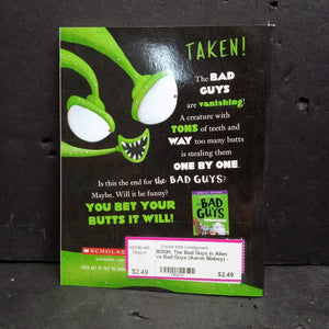 The Bad Guys in Alien vs Bad Guys (Aaron Blabey) -series paperback