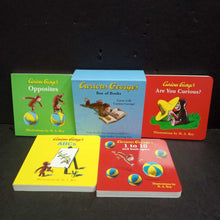 Load image into Gallery viewer, Curious George&#39;s Box of Books (H.A. Rey, Margaret Rey) -character board
