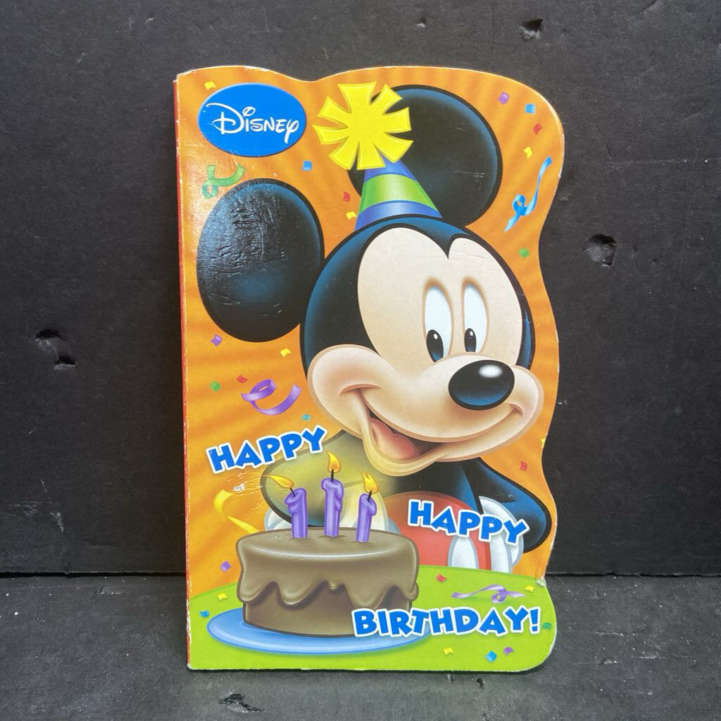 Happy Happy Birthday! (Bill Scollon) (Disney Mickey & Friends) -character board