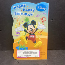 Load image into Gallery viewer, Happy Happy Birthday! (Bill Scollon) (Disney Mickey &amp; Friends) -character board
