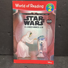 Load image into Gallery viewer, Star Wars: A Leader Named Leia (World of Reading Level 2) (Jennifer Heddle) -character reader paperback
