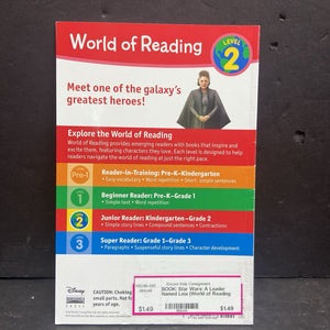 Star Wars: A Leader Named Leia (World of Reading Level 2) (Jennifer Heddle) -character reader paperback