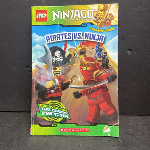 Pirates Vs Ninja / The Green Ninja (Lego Ninjago) (Tracey West) -character paperback