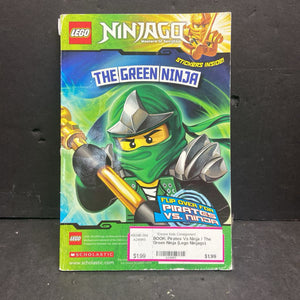 Pirates Vs Ninja / The Green Ninja (Lego Ninjago) (Tracey West) -character paperback