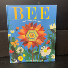 Load image into Gallery viewer, Bee: A Peek-Through Picture Book (Britta Teckentrup) (Insects) -educational hardcover
