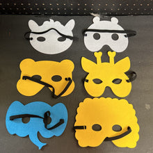 Load image into Gallery viewer, 6pk Felt Animal Masks
