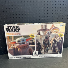 Load image into Gallery viewer, 2pk Prime 3D The Mandalorian 500pc Puzzles (NEW)
