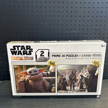 Load image into Gallery viewer, 2pk Prime 3D The Mandalorian 500pc Puzzles (NEW)

