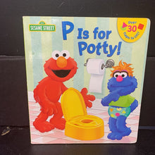 Load image into Gallery viewer, P is for Potty (Sesame Street) (Lena Cooper) -character board
