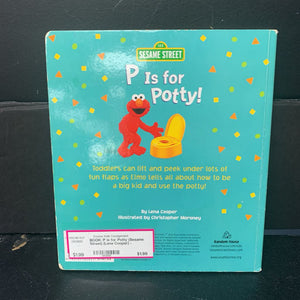 P is for Potty (Sesame Street) (Lena Cooper) -character board