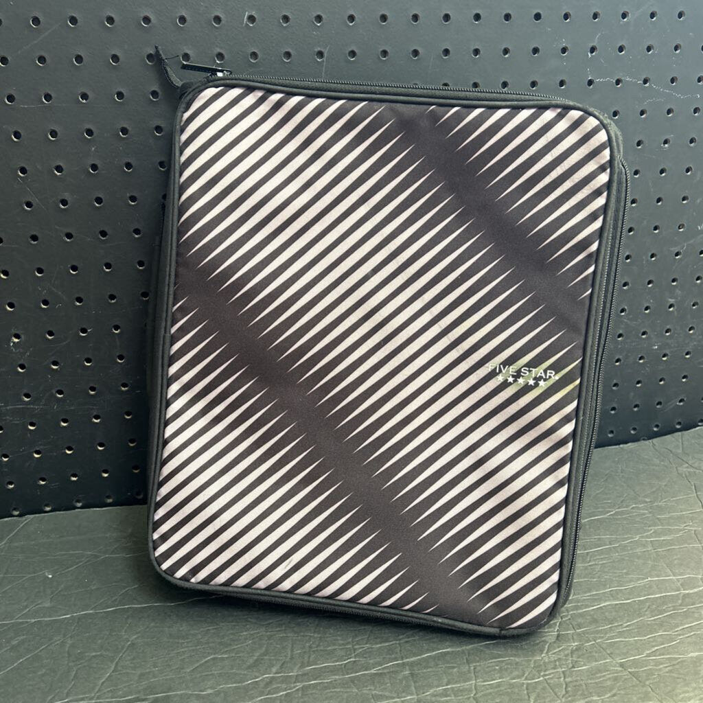 Cloth 3-Ring Zipper Binder (Five Star)