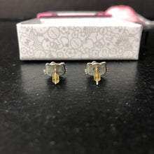 Load image into Gallery viewer, Silver Plated Enamel Stud Earrings
