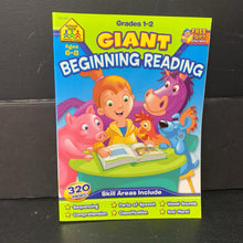 Load image into Gallery viewer, Giant Beginning Reading (Grades 1 &amp; 2) (School Zone) -workbook paperback
