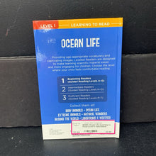 Load image into Gallery viewer, Ocean Life (Learning to Read Level 1) -educational reader hardcover
