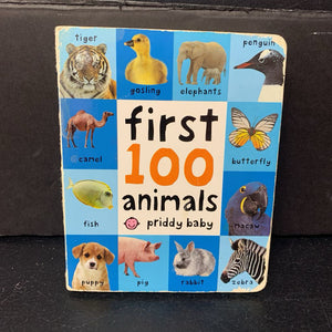 First 100 Animals (Roger Priddy Baby) -board