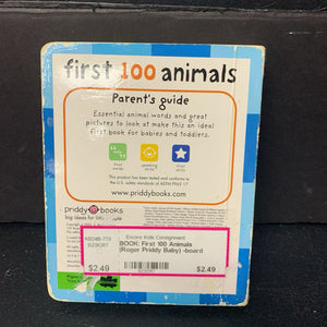 First 100 Animals (Roger Priddy Baby) -board