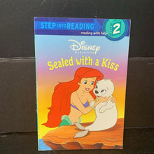 Load image into Gallery viewer, Sealed With A Kiss (Disney Princess) (Melissa Lagonegro) (Step Into Reading Level 2) -character reader paperback
