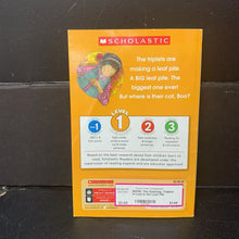 Load image into Gallery viewer, The Saturday Triplets in Lost in the Leaf Pile (Scholastic Level 1) (Katharine Kenah) -character reader paperback
