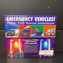 Load image into Gallery viewer, Emergency Vehicles! Police! Fire! Rescue! Ambulance! (C.J. McDonald) (Vehicles) -educational hardcover
