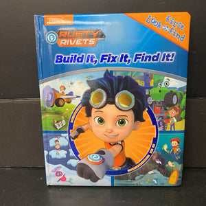 Build It, Fix It, Find It! (Rusty Rivets) -character look & find board