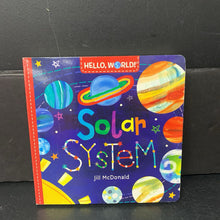 Load image into Gallery viewer, Solar System (Jill McDonald) (Hello World!) -educational board
