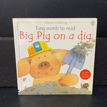 Load image into Gallery viewer, Big Pig on a Dig (Jenny Tyler) (Usborne) -paperback
