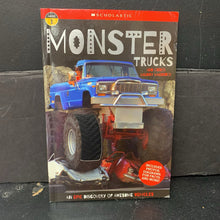 Load image into Gallery viewer, Monster Trucks and Other Mighty Machines (Alexandra Robinson) (Scholastic Level 1) -reader educational paperback
