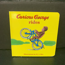 Load image into Gallery viewer, Curious George Rides (H.A. Rey) -character board
