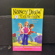 Load image into Gallery viewer, Sleepover Sleuths (Nancy Drew and the Clue Crew) (Carolyn Keene) -series paperback
