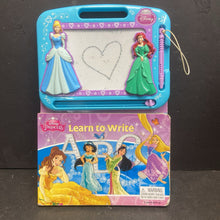 Load image into Gallery viewer, Learn to Write (Disney Princess) -character doodle board
