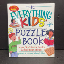 Load image into Gallery viewer, The Everything Kids' Puzzle Book (Jennifer A. Ericsson &amp; Beth L. Blair) -activity paperback
