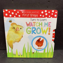 Load image into Gallery viewer, Turn to Learn Watch Me Grow!: A Book of Life Cycles -educational board
