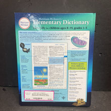 Load image into Gallery viewer, Merriam-Webster's Elementary Dictionary, New Edition 2019 -educational hardcover
