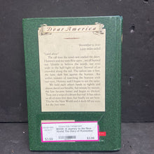 Load image into Gallery viewer, A Journey to the New World: The Diary of Remember Patience Whipple, Mayflower 1620 (Dear America) (Kathryn Lasky) -series hardcover
