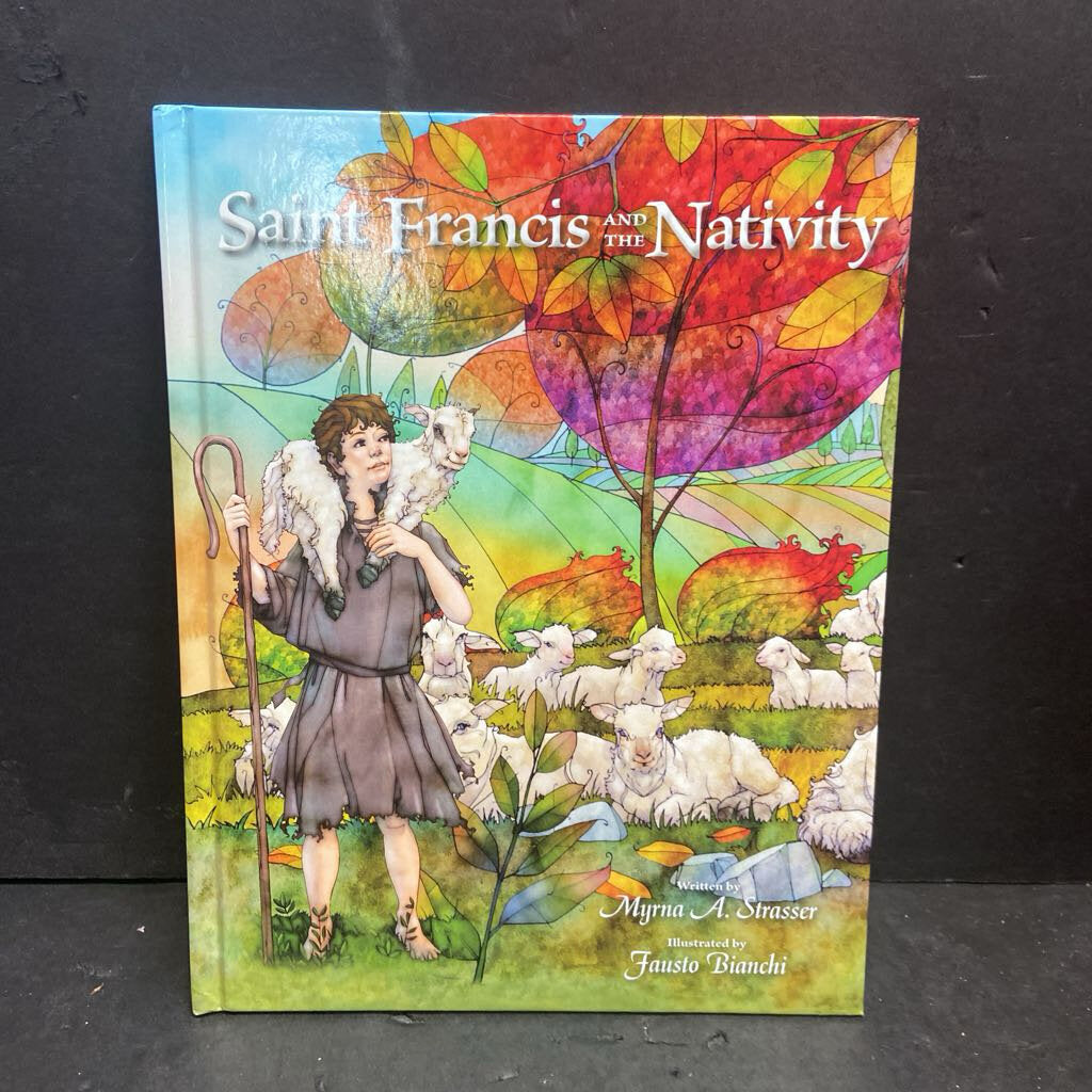 St. Francis and the Nativity (Myma Strasser) -religion hardcover
