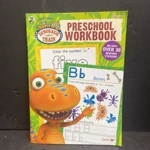 Load image into Gallery viewer, Preschool Workbook: Letters &amp; Numbers (Jim Henson's Dinosaur Train) -character workbook paperback
