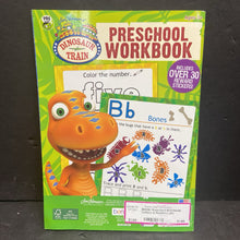 Load image into Gallery viewer, Preschool Workbook: Letters &amp; Numbers (Jim Henson&#39;s Dinosaur Train) -character workbook paperback
