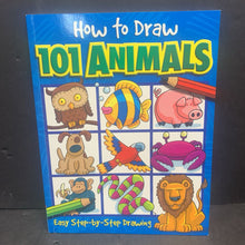 Load image into Gallery viewer, 101 Animals (How to Draw) (Dan Green) -activity paperback
