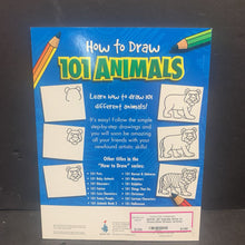 Load image into Gallery viewer, 101 Animals (How to Draw) (Dan Green) -activity paperback

