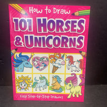 Load image into Gallery viewer, 101 Horses &amp; Unicorns (How to Draw) (Barry Green) -activity paperback
