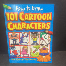 Load image into Gallery viewer, 101 Cartoon Character (How to Draw) (Dan Green) -activity paperback

