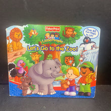 Load image into Gallery viewer, Let&#39;s Go to the Zoo (Fisher Price Little People) -character board
