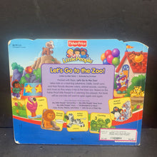 Load image into Gallery viewer, Let&#39;s Go to the Zoo (Fisher Price Little People) -character board
