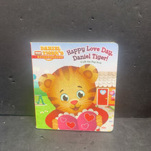 Load image into Gallery viewer, Happy Love Day, Daniel Tiger! (Becky Friedman) Valentine's Day) -character holiday board
