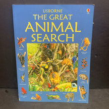 Load image into Gallery viewer, The Great Animal Search (Usborne) (Ian Jackson) -look &amp; find paperback
