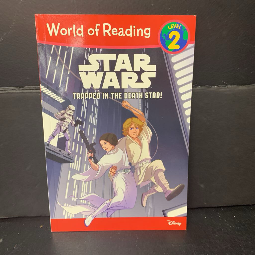 Trapped in the Death Star! (Star Wars) (Disney) (Michael Siglain) (World of Reading Level 2) -character reader paperback