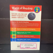 Load image into Gallery viewer, Trapped in the Death Star! (Star Wars) (Disney) (Michael Siglain) (World of Reading Level 2) -character reader paperback
