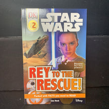 Load image into Gallery viewer, Rey to the Rescue! (Star Wars) (Disney) (DK Readers Level 2) (Lisa Stock) -character reader paperback
