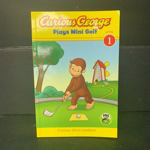 Curious George Plays Mini Golf (Level 1) (Marcy Goldberg Stacks) -character reader paperback