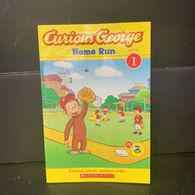 Load image into Gallery viewer, Curious George Home Run (Level 1) (Erica Zappy) -character reader paperback
